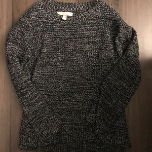 Black and White Marled Banana Republic Sweater